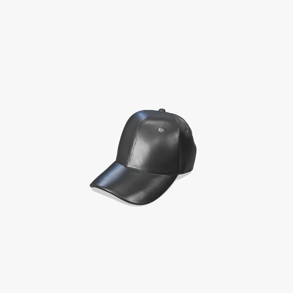 Sleek Black Cap model pack